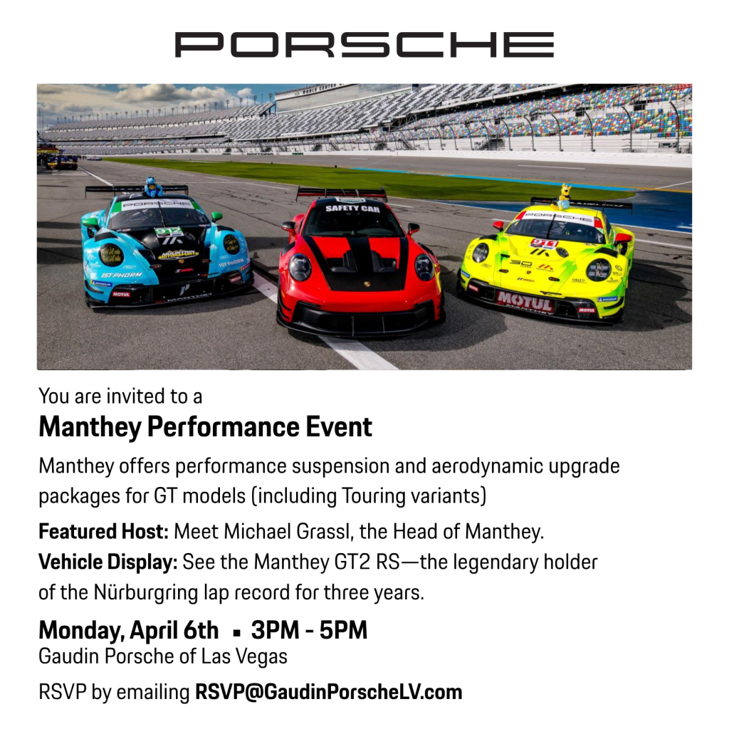 MANTHEY PERFORMANCE EVENT